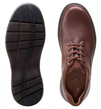 Load image into Gallery viewer, Clarks Mens Unbrawley Pace Casual Dress Shoe Mahogany Leather