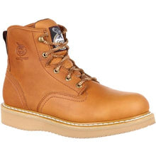 Load image into Gallery viewer, Georgia #G6152   Men&#39;s Wedge Work Boot Soft Toe Barracuda Gold