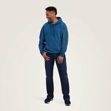 Load image into Gallery viewer, ARIAT MEN&#39;S LOGO HOODIE POSEIDON BLUE