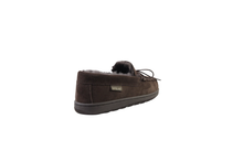 Load image into Gallery viewer, SUPERLAMB MENS MOCCASIN DELUXE  SHEEPSKIN SLIPPER CHOCOLATE