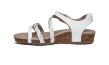 Load image into Gallery viewer, Aetrex Womens Jillian Quarter Strap Sandal White