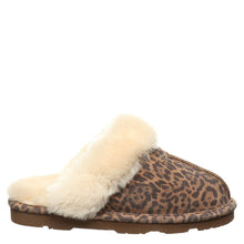 Load image into Gallery viewer, BEARPAW WOMEN&#39;S LOKI SUEDE SLIDE SLIPPER EXOTIC LEOPARD