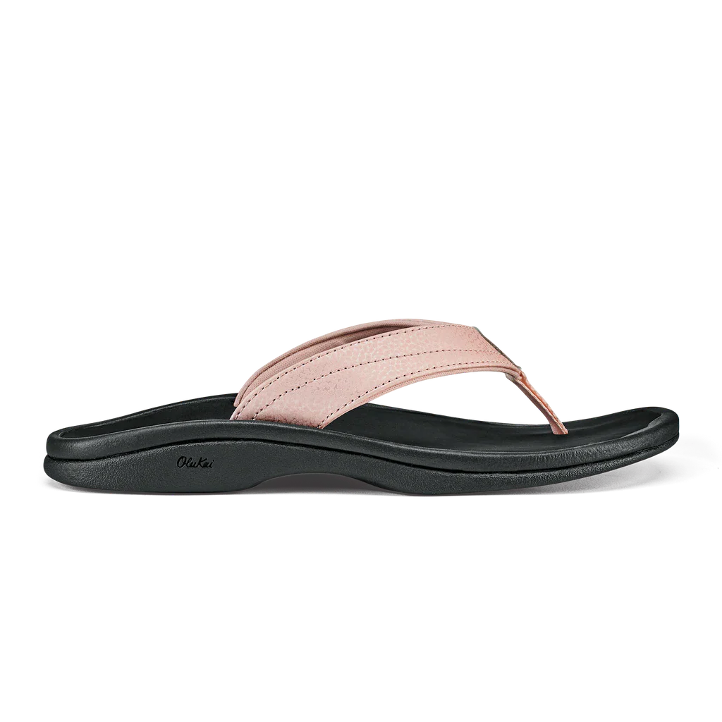 OLUKAI WMNS OHANA WATERPROOF SANDAL PETAL PINK/BLACK