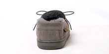 Load image into Gallery viewer, SUPERLAMB MENS MOCCASIN DELUXE  SHEEPSKIN SLIPPER CHARCOAL