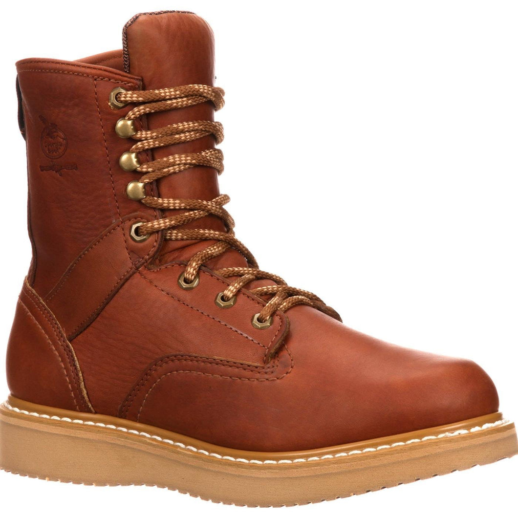 Georgia  Mens 8 Inch Wedge Work Boot Golden Brown