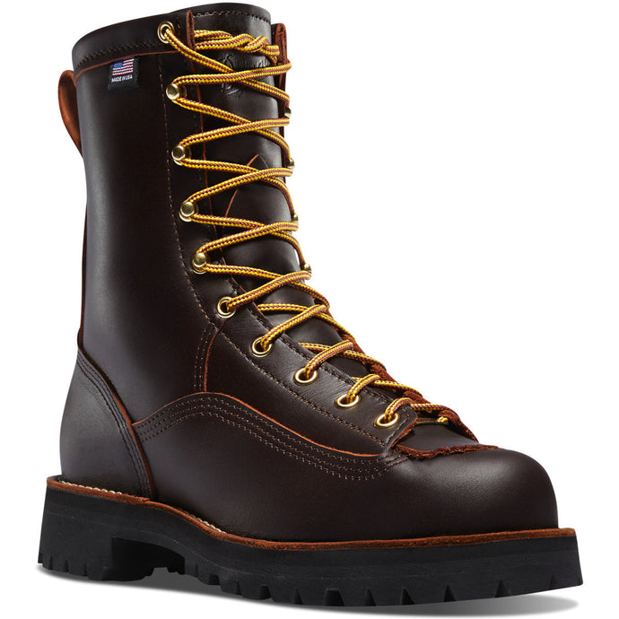 Danner Mens 8 Inch Rain Forest Boot Brown