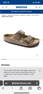 Birkenstock Arizona 2-Strap Sandal Soft Footbed Unisex Sandal Tabacco Brown