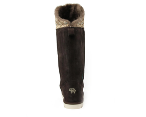 Superlamb Womens Mongol Sheepskin Boot Chocolate