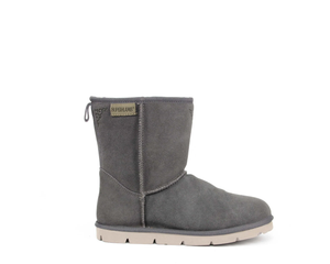 Superlamb Womens Argali 7.5" Sheepskin Boot Charcoal