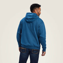 Load image into Gallery viewer, ARIAT MEN&#39;S LOGO HOODIE POSEIDON BLUE