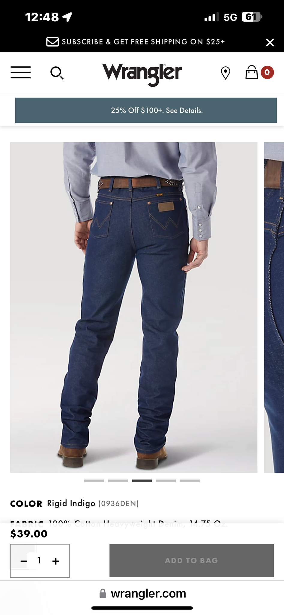 Wrangler® Cowboy Cut® Rigid Slim Fit Jean, Men's JEANS, Wrangler®
