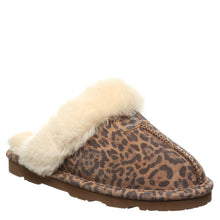 Load image into Gallery viewer, BEARPAW WOMEN&#39;S LOKI SUEDE SLIDE SLIPPER EXOTIC LEOPARD