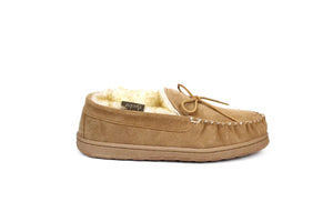 SUPERLAMB MENS MOCCASIN SHEEPSKIN SLIPPER