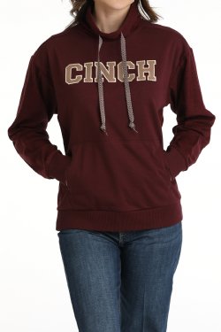 Cinch Women's French Terry Hoodie - Purple